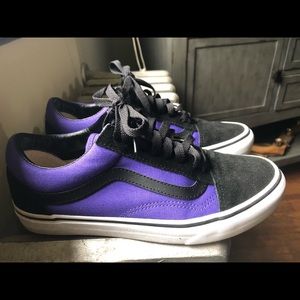 Vans sneakers, size 8, custom color purple.